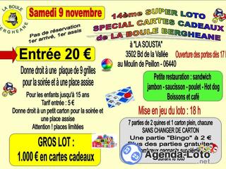 Photo du loto Traditionnel super loto 'spécial cartes cadeaux'