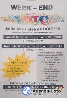 Photo du loto Week end loto des sapeurs-pompiers